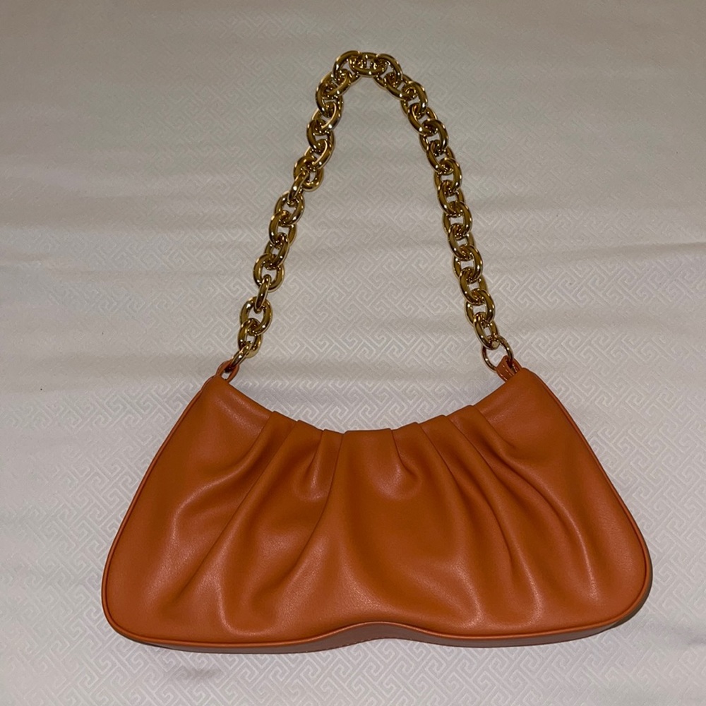 Orange shoulder bag
